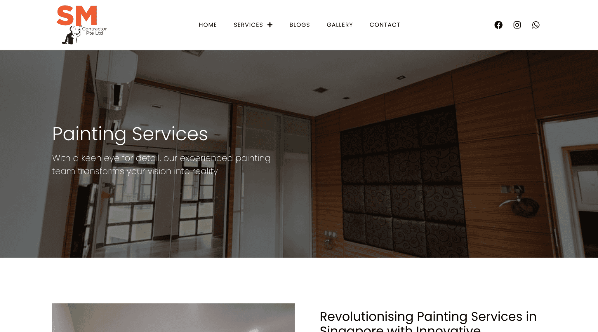 Sm Contractor List of Painting Services Companies in Singapore